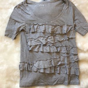 ANN TAYLOR LOFT ruffle tee